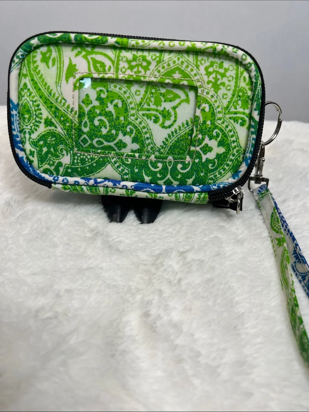 Scout Green & Blue Pattern Wristlet Wallet Clutch